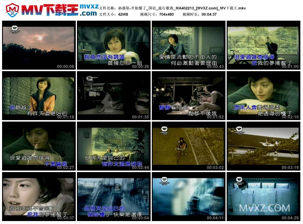 孙燕姿-开始懂了_国语_流行歌曲_MA402213